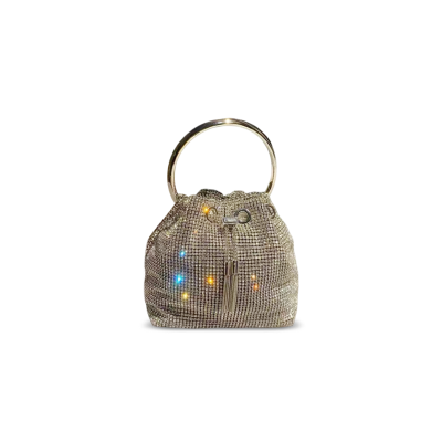 JIMMY CHOO BON BON CRYSTAL HANDBAG (15*14*9.5cm)